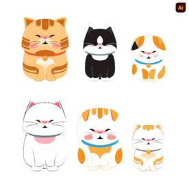 卡通猫咪
