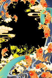 国潮花边
