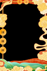 国潮花边