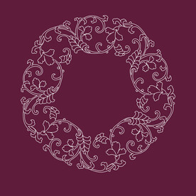 传统螺旋花纹图案线稿矢量素材