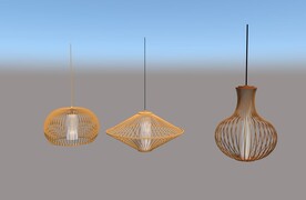 新中式竹编吊灯