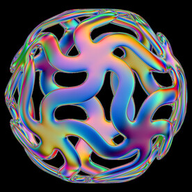 未来科幻金属全息镭射立体素材