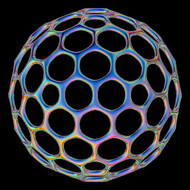 未来科幻金属全息镭射立体素材