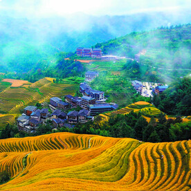 龙胜龙脊梯田风光
