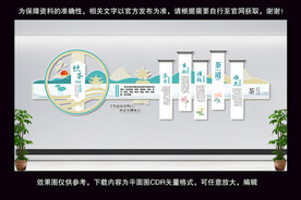 中国风传统茶文化墙