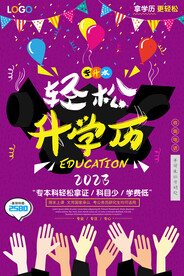 成人教育海报