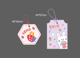 儿童可爱手套服装吊牌设计