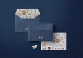 明信片信封样机