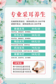 中医采耳价目表