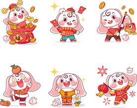 兔子插画素材