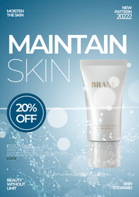 化妆品海报 美妆 补水保湿 