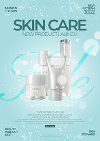 化妆品海报  美妆 补水保湿 