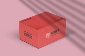 包装纸盒快递盒纸箱样机