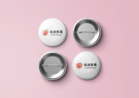 圆形徽章胸章样机