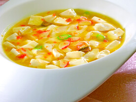 蟹皇乌鱼蛋滑豆腐