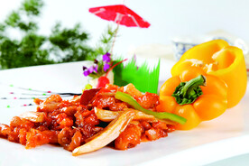 杏鲍菇炒鸡柳