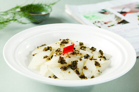 雪菜炒山药