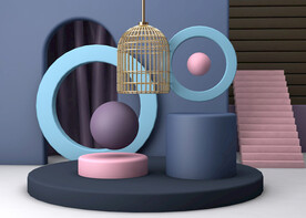 C4D模型电商展台
