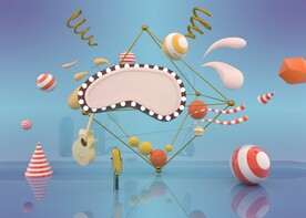 C4D模型电商展台