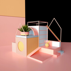 C4D模型电商展台