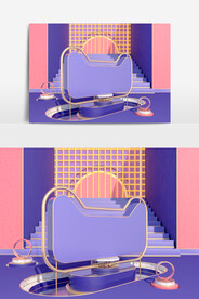 C4D模型电商展台