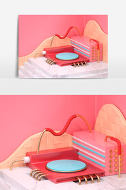 C4D模型电商展台