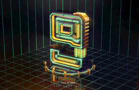 C4D模型立体字