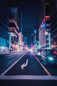 城市街道夜景