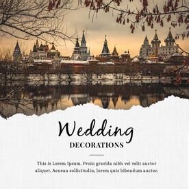 撕纸效果画册海报PSD模板