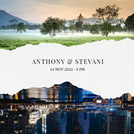 撕纸效果画册海报PSD模板