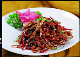 茶树菇炒松板肉