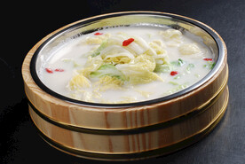 豆浆煮白菜心