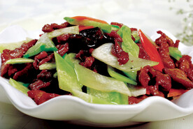 萝卜炒肉片