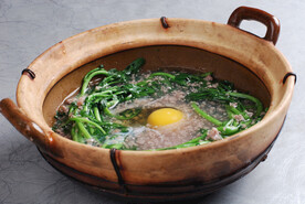 牛肉松蛋子西洋菜