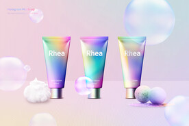 洗面奶护手霜护肤用品样机