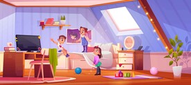 小孩玩耍