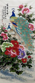 富贵吉祥水墨画