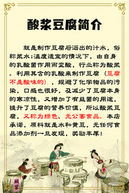 酸浆豆腐展板