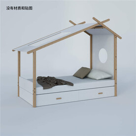 C4D模型儿童床