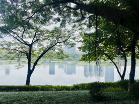 湖边倒影风景