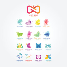 蝴蝶企业logo图片