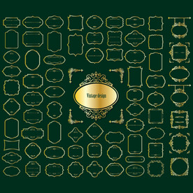 欧式 英文标签 矢量图图片