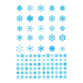 各种雪花图标图片