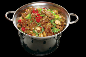 干锅鸡杂