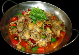 干锅蚌壳肉