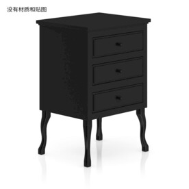 C4D模型柜子实木
