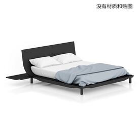 C4D模型双人床