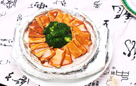 鲍汁煎豆腐