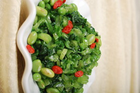 芥菜毛豆