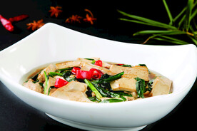 韭菜焖豆腐